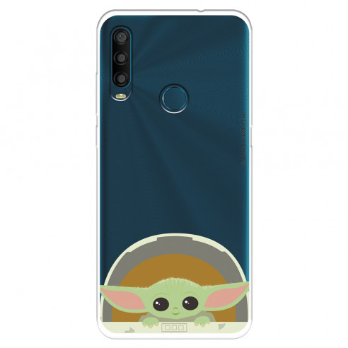 Funda para Alcatel 1SE 2020 Oficial de Star Wars Baby Yoda Sonrisas - The Mandalorian