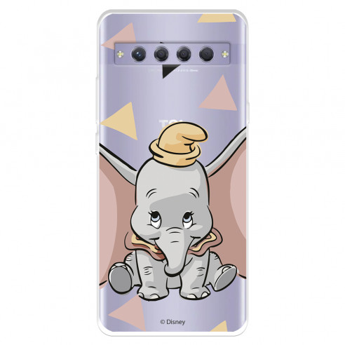 Funda para TCL 10 Plus Oficial de Disney Dumbo Silueta Transparente - Dumbo