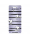 Funda para TCL 10 Plus Oficial de Peanuts Snoopy rayas - Snoopy