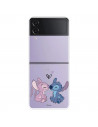 Funda para Samsung Galaxy Z Flip4 Oficial de Disney Angel & Stitch Beso - Lilo & Stitch