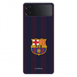 Funda para Samsung Galaxy Z Flip4 del FC Barcelona Rayas Blaugrana  - Licencia Oficial FC Barcelona