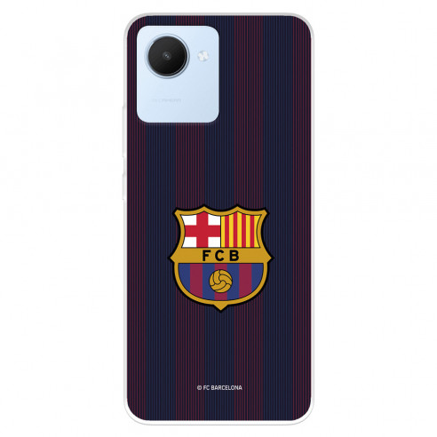 Funda para Realme C30 del FC Barcelona Rayas Blaugrana  - Licencia Oficial FC Barcelona