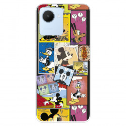 Funda para Realme C30 Oficial de Disney Mickey Comic - Clásicos Disney