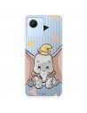 Funda para Realme Narzo 50i Prime Oficial de Disney Dumbo Silueta Transparente - Dumbo