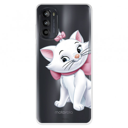 Funda para Motorola Moto G52 Oficial de Disney Marie Silueta - Los Aristogatos