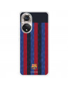 Funda para Huawei Honor 50 5G del FC Barcelona Fondo Rayas Verticales  - Licencia Oficial FC Barcelona