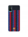 Funda para ZTE Blade A71 del FC Barcelona Fondo Rayas Verticales  - Licencia Oficial FC Barcelona