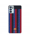 Funda para Oppo Reno6 del FC Barcelona Fondo Rayas Verticales  - Licencia Oficial FC Barcelona