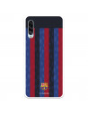 Funda para Samsung Galaxy A90 5G del FC Barcelona Fondo Rayas Verticales  - Licencia Oficial FC Barcelona