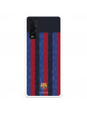 Funda para Oppo Find X2 del FC Barcelona Fondo Rayas Verticales  - Licencia Oficial FC Barcelona