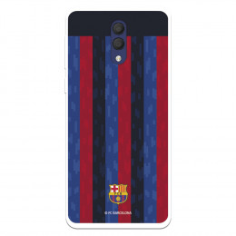 Funda para Alcatel 1X 2019 del FC Barcelona Fondo Rayas Verticales  - Licencia Oficial FC Barcelona