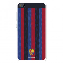 Funda para Xiaomi Redmi 4A del FC Barcelona Fondo Rayas Verticales  - Licencia Oficial FC Barcelona