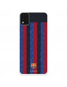 Funda para LG K42 del FC Barcelona Fondo Rayas Verticales  - Licencia Oficial FC Barcelona