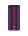 Funda para LG K22 del FC Barcelona Fondo Rayas Verticales  - Licencia Oficial FC Barcelona