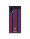 Funda para Realme 7 Pro del FC Barcelona Fondo Rayas Verticales  - Licencia Oficial FC Barcelona