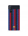 Funda para Oppo Find X2 Neo del FC Barcelona Fondo Rayas Verticales  - Licencia Oficial FC Barcelona