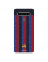 Funda para LG K61 del FC Barcelona Fondo Rayas Verticales  - Licencia Oficial FC Barcelona