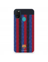 Funda para Samsung Galaxy M21 del FC Barcelona Fondo Rayas Verticales  - Licencia Oficial FC Barcelona