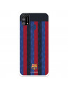 Funda para Samsung Galaxy M31 del FC Barcelona Fondo Rayas Verticales  - Licencia Oficial FC Barcelona