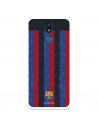 Funda para LG K40 del FC Barcelona Fondo Rayas Verticales  - Licencia Oficial FC Barcelona