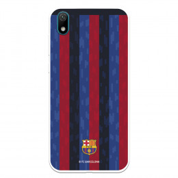 Funda para Huawei Y5 2019 del FC Barcelona Fondo Rayas Verticales  - Licencia Oficial FC Barcelona