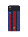 Funda para Xiaomi Mi 9 SE del FC Barcelona Fondo Rayas Verticales  - Licencia Oficial FC Barcelona