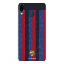 Funda para Samsung Galaxy M20 del FC Barcelona Fondo Rayas Verticales  - Licencia Oficial FC Barcelona