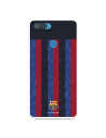 Funda para Xiaomi Mi 8 Lite del FC Barcelona Fondo Rayas Verticales  - Licencia Oficial FC Barcelona