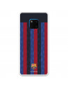 Funda para Huawei Mate 20 Pro del FC Barcelona Fondo Rayas Verticales  - Licencia Oficial FC Barcelona