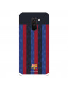 Funda para Xiaomi Pocophone F1 del FC Barcelona Fondo Rayas Verticales  - Licencia Oficial FC Barcelona