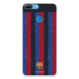 Funda para Huawei Honor 9 Lite del FC Barcelona Fondo Rayas Verticales  - Licencia Oficial FC Barcelona