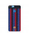 Funda para Huawei Honor 9 Lite del FC Barcelona Fondo Rayas Verticales  - Licencia Oficial FC Barcelona