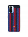 Funda para Xiaomi Poco F3 del FC Barcelona Fondo Rayas Verticales  - Licencia Oficial FC Barcelona