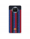 Funda para Xiaomi Mi 10T Lite del FC Barcelona Fondo Rayas Verticales  - Licencia Oficial FC Barcelona