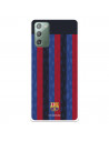 Funda para Samsung Galaxy Note20 del FC Barcelona Fondo Rayas Verticales  - Licencia Oficial FC Barcelona