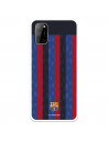 Funda para Oppo A72 del FC Barcelona Fondo Rayas Verticales  - Licencia Oficial FC Barcelona