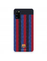 Funda para Samsung Galaxy A41 del FC Barcelona Fondo Rayas Verticales  - Licencia Oficial FC Barcelona