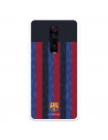 Funda para Xiaomi Mi 9T del FC Barcelona Fondo Rayas Verticales  - Licencia Oficial FC Barcelona