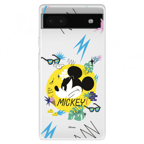 Funda para Google Pixel 6A Oficial de Disney Mickey Mickey Urban - Clásicos Disney