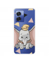 Funda para Realme Narzo 50 5G Oficial de Disney Dumbo Silueta Transparente - Dumbo