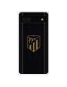 Funda para Google Pixel 6A del Atlético de Madrid Escudo Dorado Fondo Negro  - Licencia Oficial Atlético de Madrid