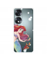 Etui do Honor 70 Oficjalne Disney Ariel i Sébastien Bubbles - Mała Syrenka