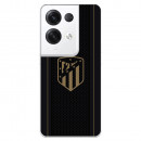 Funda para Oppo Reno 8 Pro del Atlético de Madrid Escudo Dorado Fondo Negro  - Licencia Oficial Atlético de Madrid