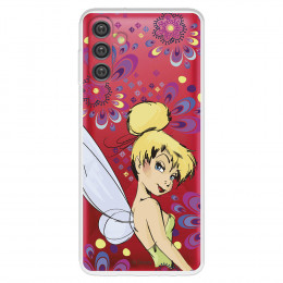 Funda para Samsung Galaxy A04s Oficial de Disney Campanilla Flores - Peter Pan