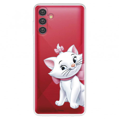 Funda para Samsung Galaxy A04s Oficial de Disney Marie Silueta - Los Aristogatos