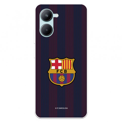 Funda para Realme C33 del FC Barcelona Rayas Blaugrana  - Licencia Oficial FC Barcelona