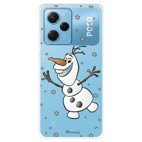 Funda para Xiaomi Poco X5 Pro 5G Oficial de Disney Olaf Transparente - Frozen