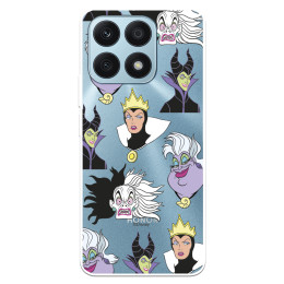 Funda para Huawei Honor X8A Oficial de Disney Villanas Patrón - Villanas Disney