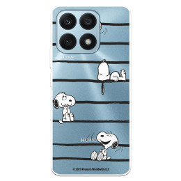 Funda para Huawei Honor X8A Oficial de Peanuts Snoopy rayas - Snoopy