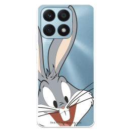 Funda para Huawei Honor X8A Oficial de Warner Bros Bugs Bunny Silueta Transparente - Looney Tunes
